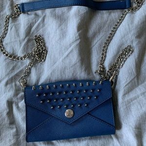 Rebecca Minkoff Blue Spiked Mini Purse